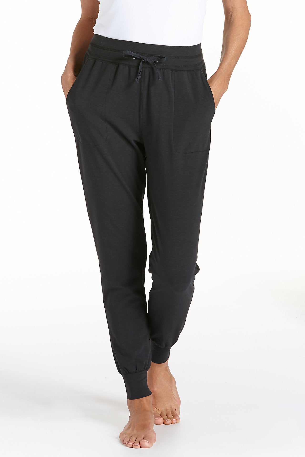 Pantalon confort femme coloris noir - DistriCenter
